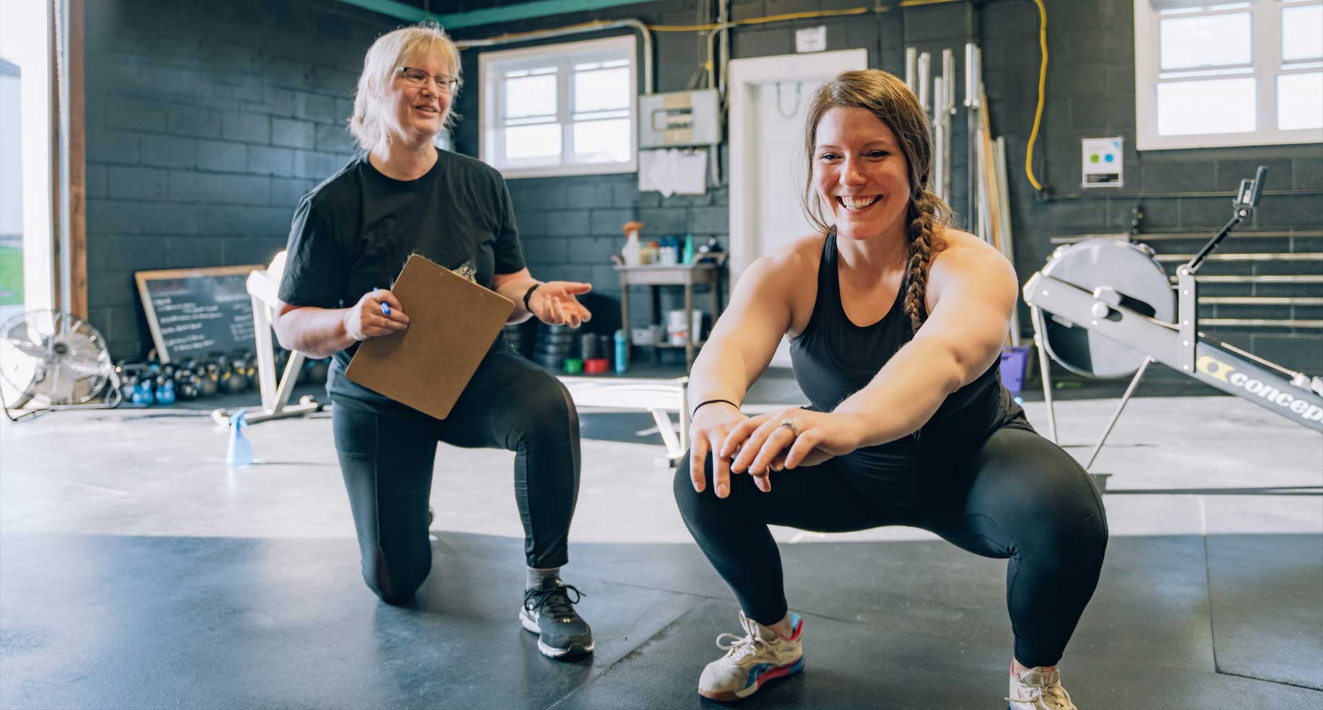 Personal training session led by our coach